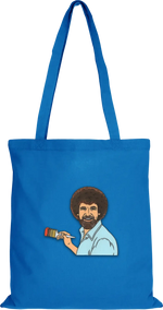 Bob Ross Beutel Lang Hellblau