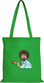 Bob Ross Beutel Lang Maigrün