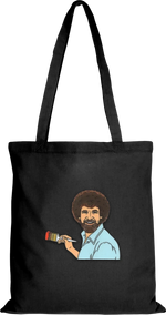 Bob Ross Beutel Lang Schwarz