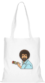 Bob Ross Beutel Lang Weiß