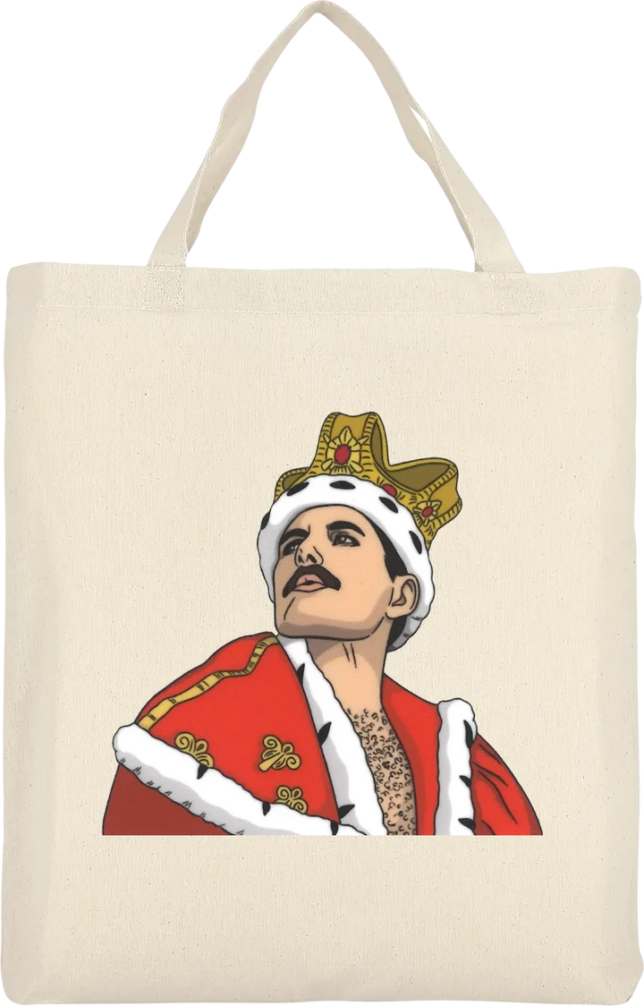 Freddy Mercury Beutel Kurz Natur