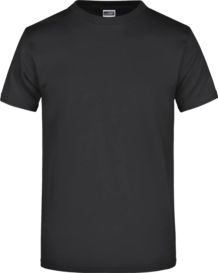 Round Heavy T-Shirt — Schwarz