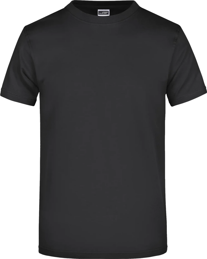 Round Heavy T-Shirt — Schwarz