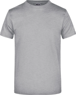 Round Heavy T-Shirt — Graumeliert