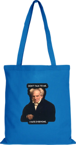 Schopenhauer Beutel Lang Hellblau